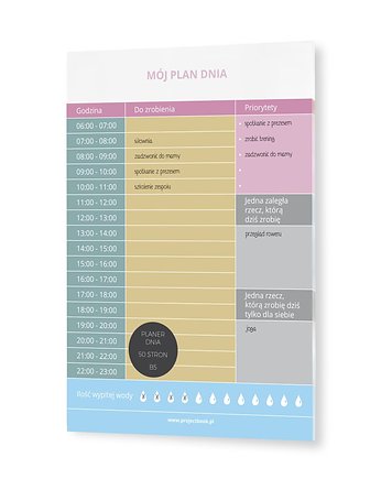 PLANER DZIENNY Schedule, Projectbook