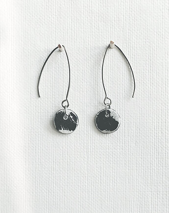 Kolczyki ceramiczne długie Wabi sabi Style #5, galeria nuit