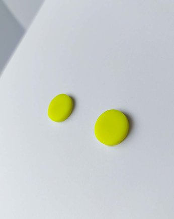 Kolczyki monolity żółte kropki, Figura Projekt