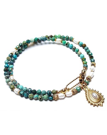 Turkus vol. 45 /choker/ naszyjnik  18.02.26 - Szlachetna kolekcja, KiKa pracownia