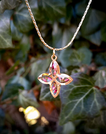 Wisiorek z wrzosem, Figa handmade accessories