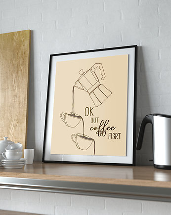 Plakat Coffee First, Ethereal Sheep