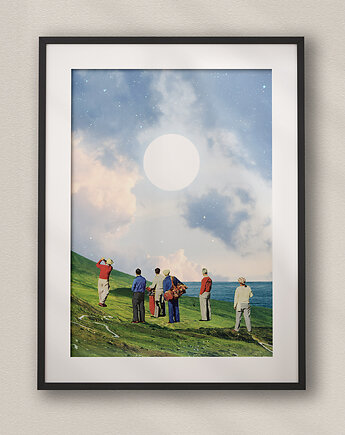 Plakat  Klify Seven Sisters - Kolaż Fine Art, DAPIDOKA