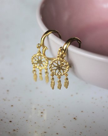 Kolczyki pozłacane "Łapacze snów", Ker Jewellery