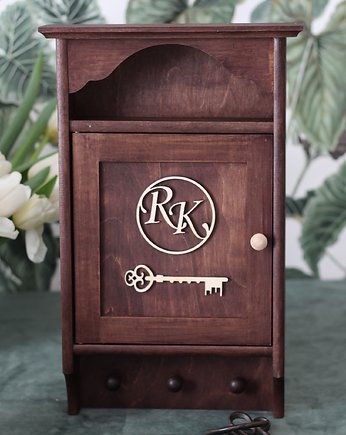 Duża szafka na klucze-Rustic - inicjały-nr 16, Prowansalska Manufaktura