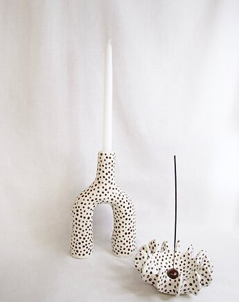 Świecznik w kropki Polka Dot, oneko studio