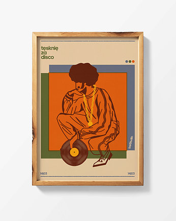 Tesknie za disco x print, Justyna Frąckiewicz