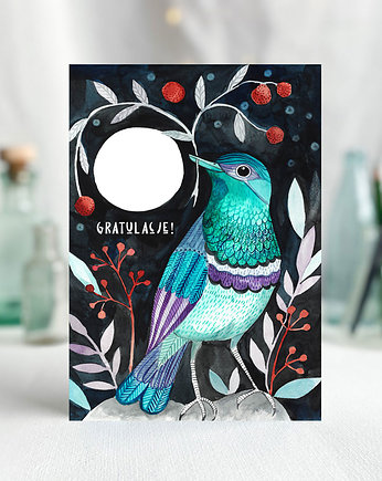 Kartka z Gratulacjami bez życzeń + Eko koperta, muamua design