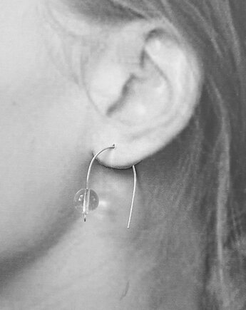 Kolczyki ROOTS kryształ górski, modesign