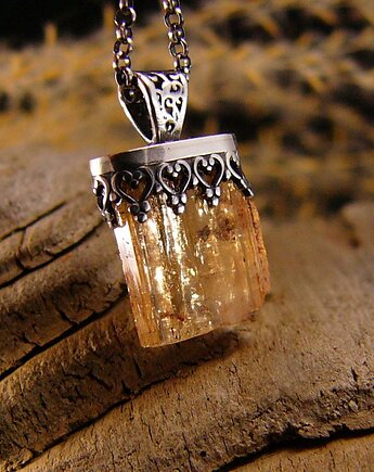 Naszyjnik Bali Kryształ Topazu - Topaz Imperial Srebro, Kuźnia Nehesi