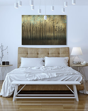 OBRAZ NA PŁÓTNIE - 120x80cm - ABSTRAKCJA HORYZONT, LUdesign gallery