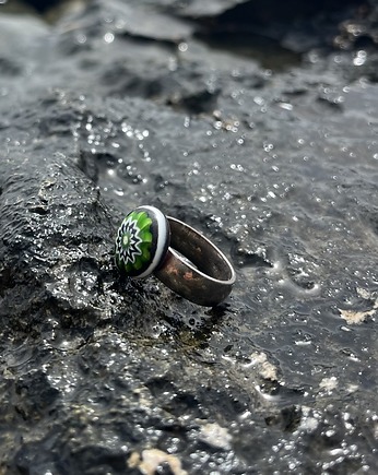 Pierścionek z wymiennym oczkiem z kolekcji funky, funkyandchic