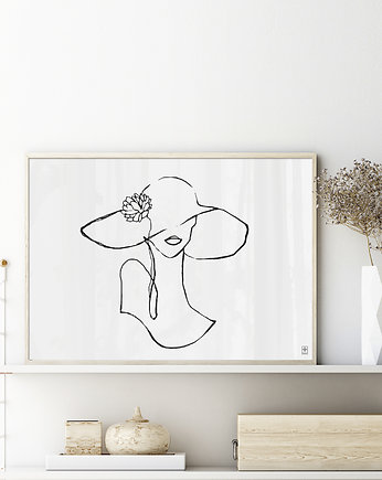 Plakat - Dama w kapeluszu, Futuro Design