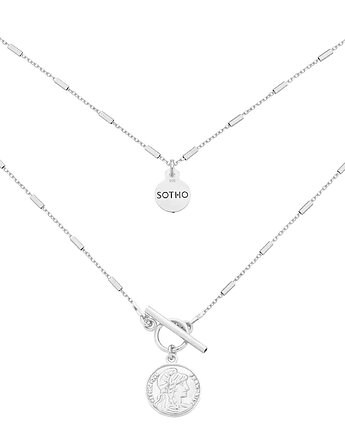 Srebrny naszyjnik z monetą, SOTHO