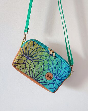 Mała torebka z chusty tkanej Kwiat lotosu, Natty design