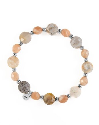 Bransoletka z kamieniem wewnętrznej przemiany i życia - Wersja Srebrna