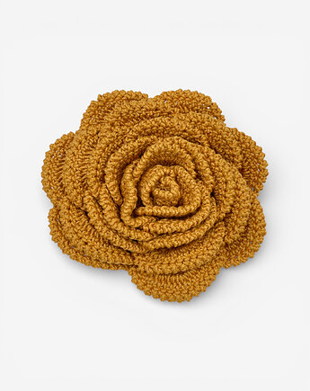 Broszka róża XL - miodowa, Frozen Keys