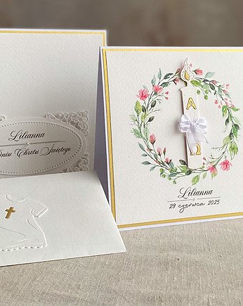 Pamiątka Chrztu w pudełku dla dziewczynki, 25B, Anna Art and Crafts