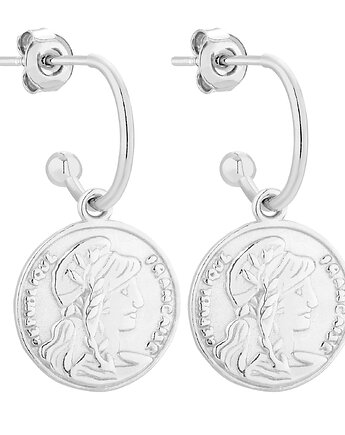 Srebrne kolczyki z monetami, SOTHO