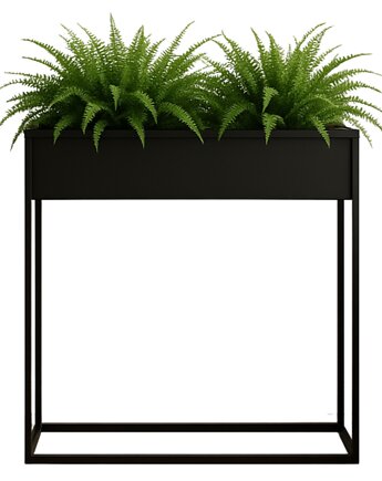 Kwietnik Metalowy CUBO 80x80cm czarny, JAKPOLDESIGN