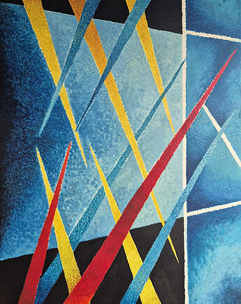 Duży obraz olejny abstrakcja, alice oil on canvas