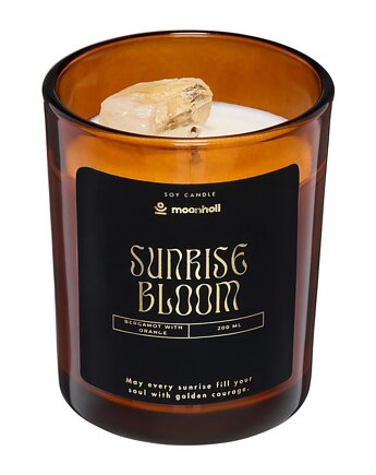 Naturalna świeca sojowa 200ml SUNRISE BLOOM, Moonholi