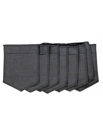 Girlanda PN Pocket - kieszonki Grafit, Cotton & Sweets
