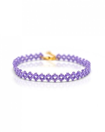 Mgła nad Lunarią - ręcznie szyta bransoletka., LaMia Jewellery