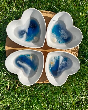 Zestaw do serwowania przekąsek z motywem morskim, Majuto Resin Art