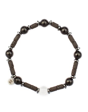 Męska bransoletka zodiakalna - Bliźnięta - Energia i Równowaga III, Kulka Bransoletki