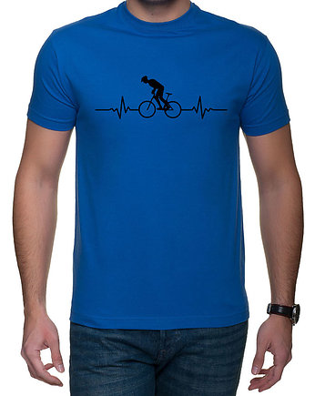 Koszulka T-SHIRT EKG Biker Yellow Blue, studioixi