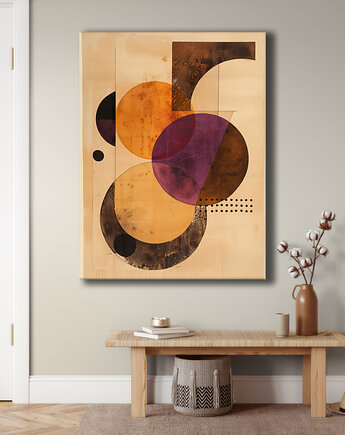 Geometria natury - Obraz na płótnie - Druk Blejtrama, Minimalizm, Loft #72, Black Sapphire Art