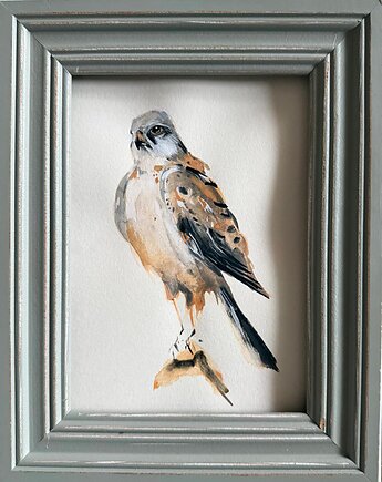 Ręcznie malowany obrazek "Sokół wędrowny", ReinerArt