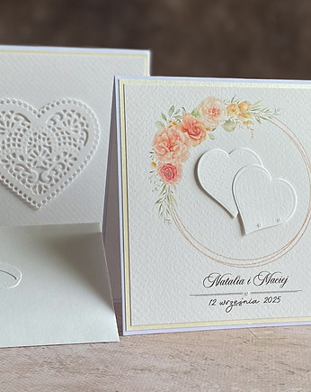 Kartka  ślubna z pudełkiem i kopertą, WP 42, Anna Art and Crafts