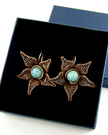 Kolczyki z jadeitem, Blue Pearl Art