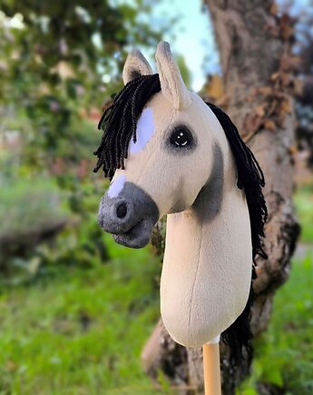 Hobby horse A4 mustang bułany koń na kiju, HorsoveLove