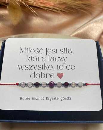 Bransoletka na nici - MIŁOŚĆ Bransoletka Szczęścia, la liva art