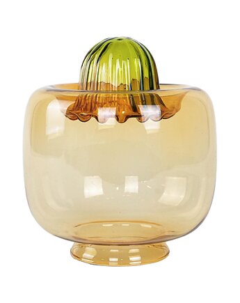 Szklana dekoracja stołowa, włoski design, lata 70, produkcja: Włochy, Przetwory design