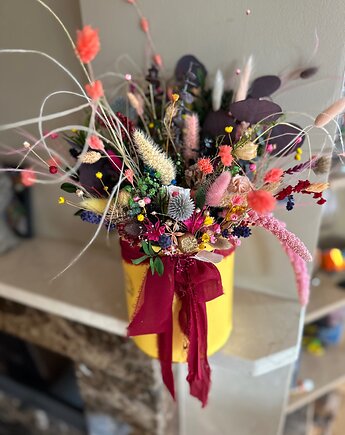 Duży jesienny flowerbox suszki trwały, Łąka