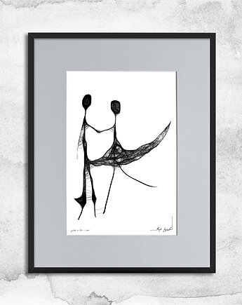 Minimalistyczna grafika z ramą - nr 86, Maja Gajewska