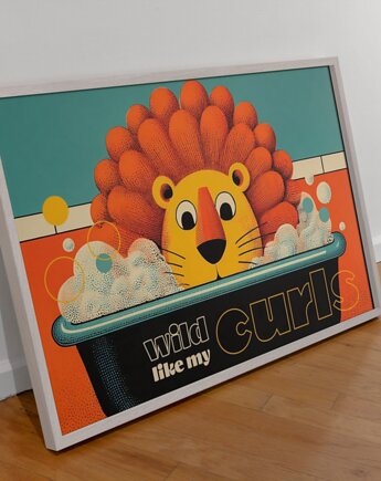 Plakat wild like my curls, polkastudio