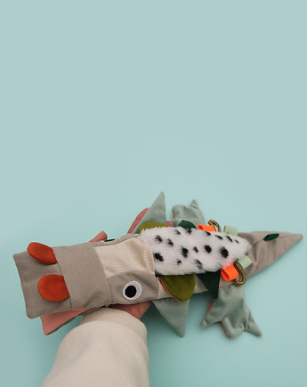 Krokodylek - zabawka delikatnie obciążeniowa z gorczycą, Kokodyl