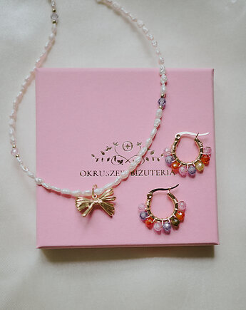 Perełki z kokardą, naszyjnik