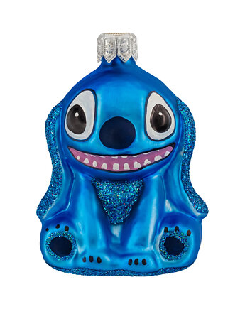 Bombka choinkowa szklana ręcznie malowana: Stitch, Syn Bombkarza