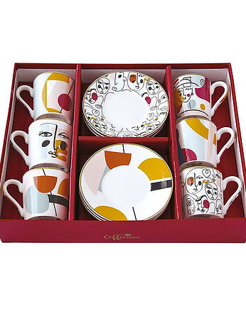 Filiżanka Porcelanowa do Espresso 6 szt. Moderno, MIA home