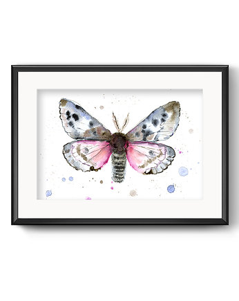 Romantyczna ćma, 30x21 cm, A4, JUST ILUST Justyna Małczak