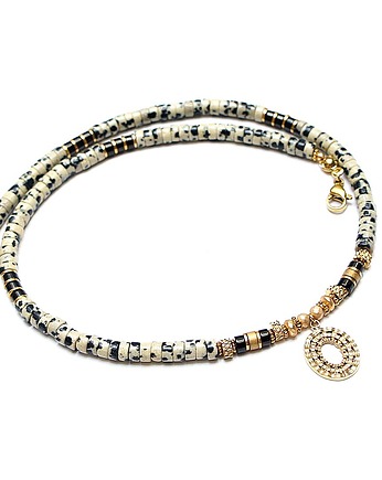 Jaspis dalmatyńczyk vol. 2 choker - Szlachetna kolekcja /17.03.26/, KiKa pracownia