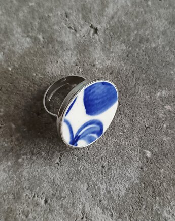 Pierścionek Włocławek, biżuteria z talerzy