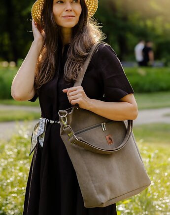 Torba "TOTE BAG" w kolorze TAUPE, Karolina Audycka