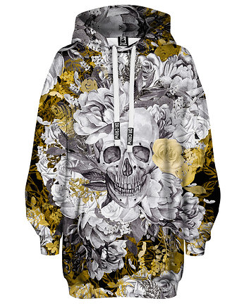 Bluza Oversize Tunika DR.CROW Skull in Flower, DrCrow